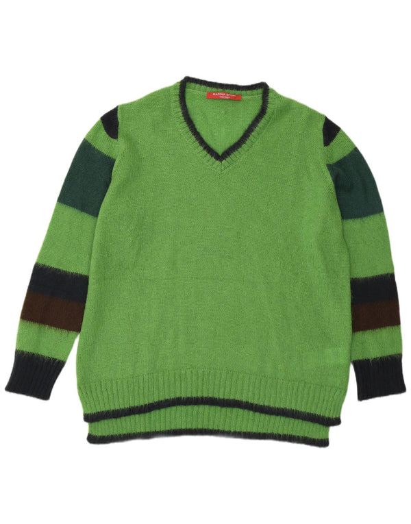 Marina Rinaldi, ženski džemper s V-izrezom UK 14 srednje zelene boje