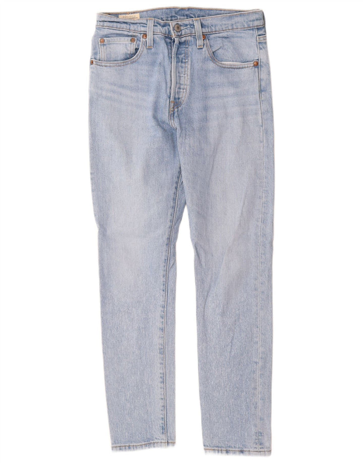 Levi's ženske 501 ravne traperice W27 L28 plavi pamuk