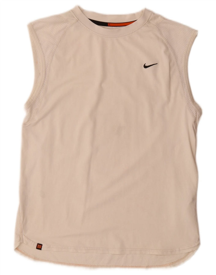 Nike Muški gornji dio prsluka Mali bijeli poliester