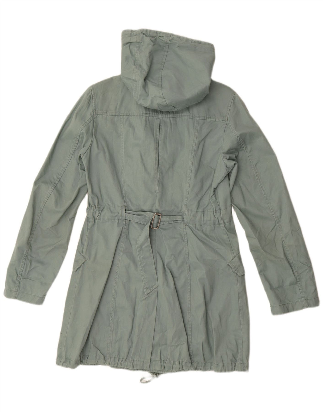 Benetton ženska parka jakna s kapuljačom IT 42 Srednje zeleni pamuk