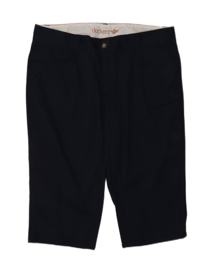 DOCKERS Ženske bermude US 14 XL W34 tamnoplavi pamuk