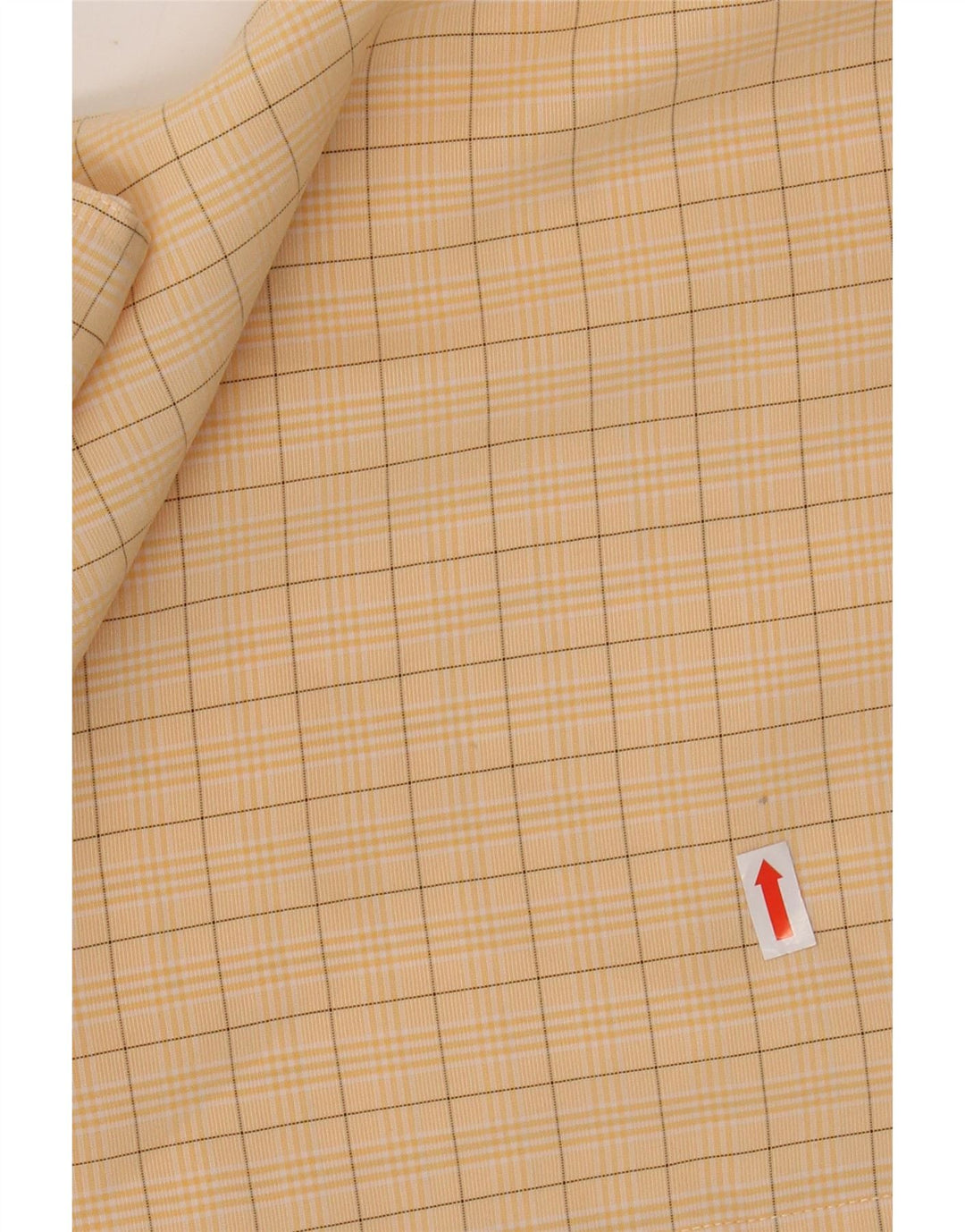 PIERRE CARDIN Muška košulja kratkih rukava Srednje žuti karirani modal