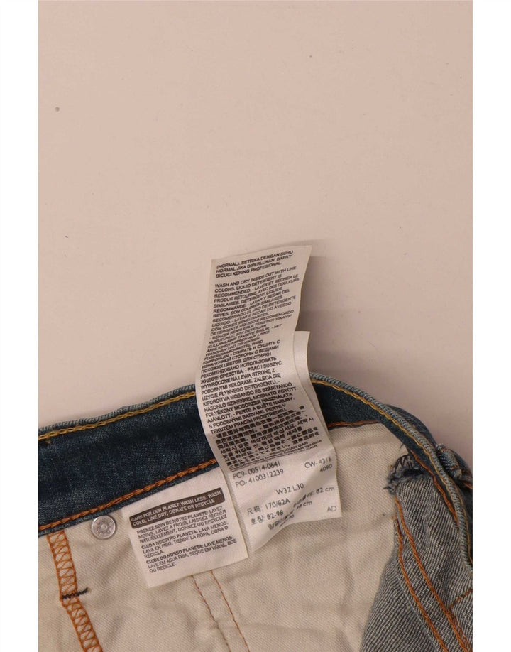 Levi's muške 514 ravne traperice W32 L30 plavi pamuk