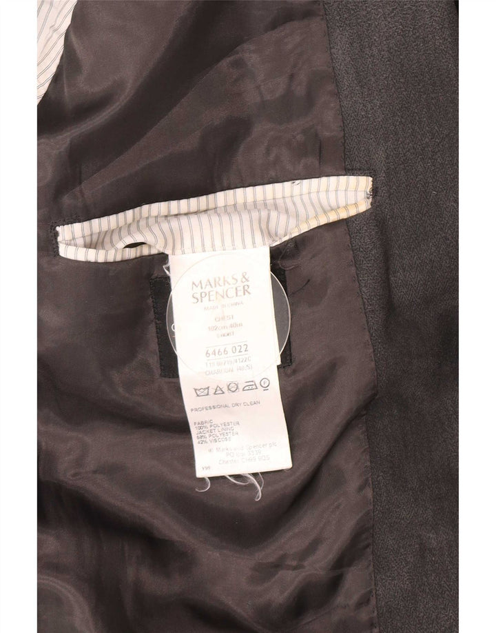 Marks & Spencer muška jakna sa 2 gumba UK 40 srednje siva riblja kost