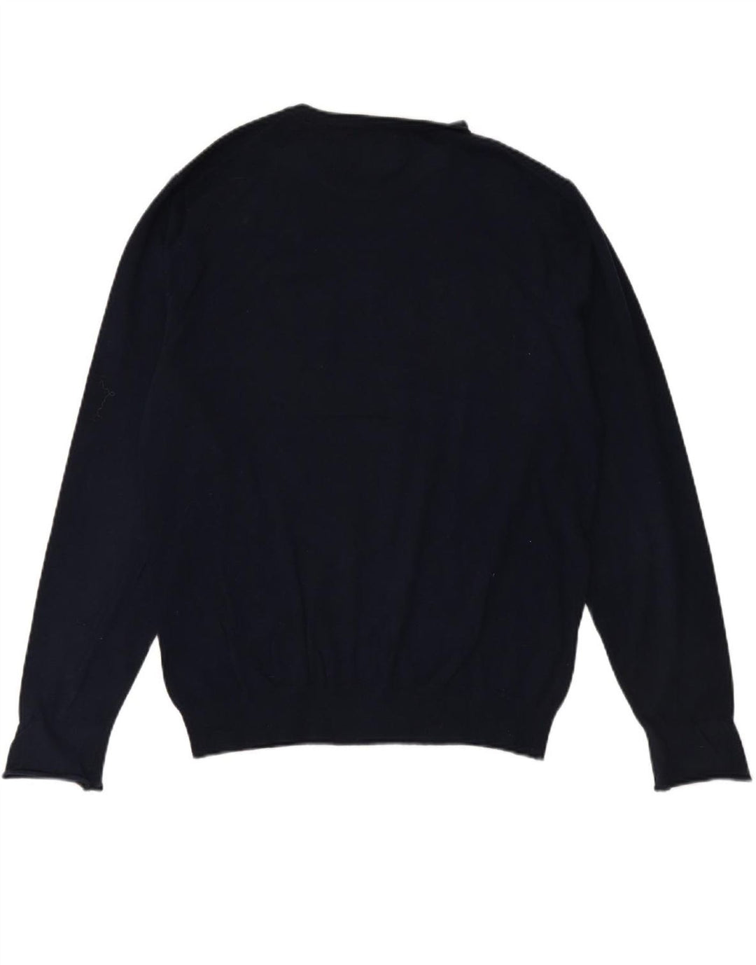 GUESS Mens Crew Neck Jumper Sweater XL Navy Blue