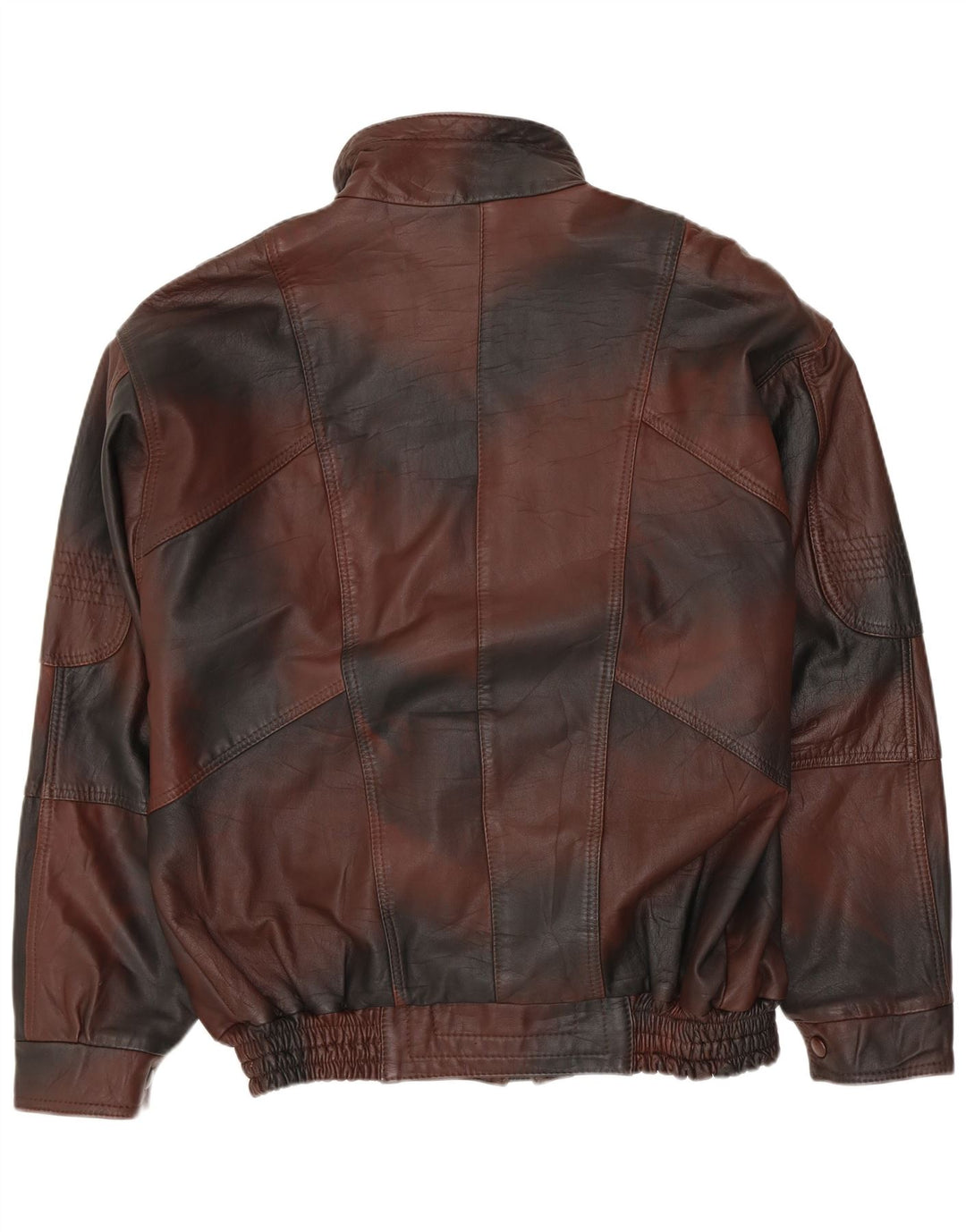 VINTAGE muška kožna jakna UK 40 Large Brown Tie Dye