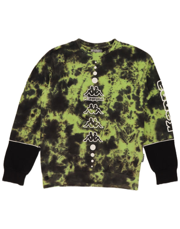 Džemper Kappa Boys Graphic Sweatshirt 11-12 Years Green Tie Dye