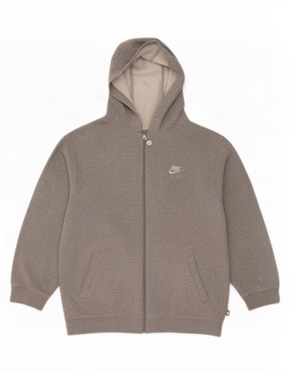 Nike Boys Zip Hoodie pulover 13-14 Years XL sivi pamuk
