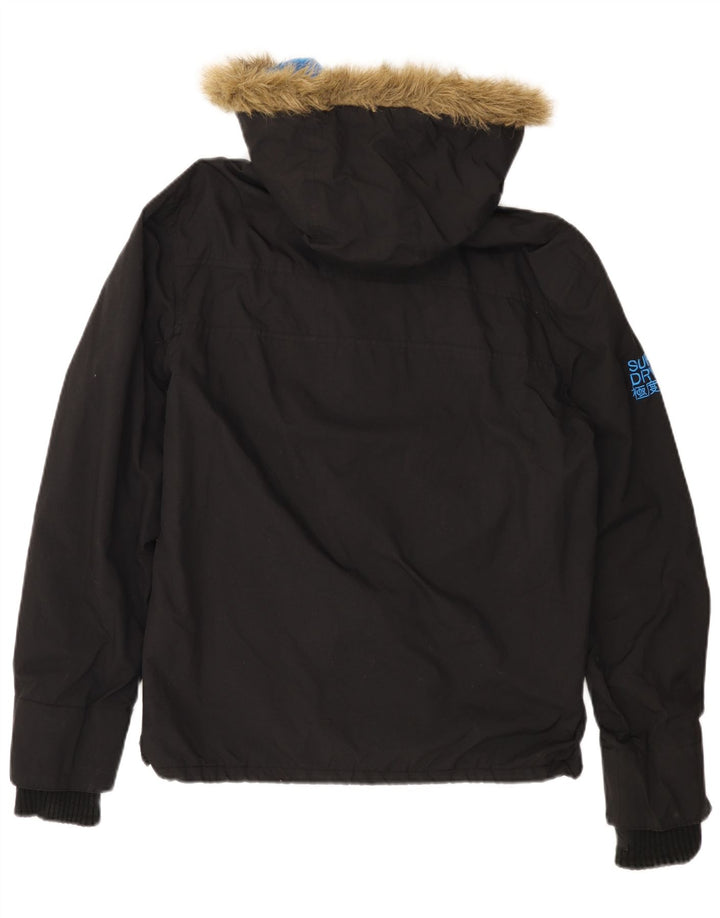 SUPERDRY muška vjetrovka s kapuljačom UK 40 velika crna