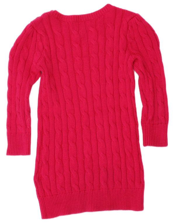 Polo Ralph Lauren Džemper haljina za djevojčice 18-24 mjeseca, ružičasti pamuk