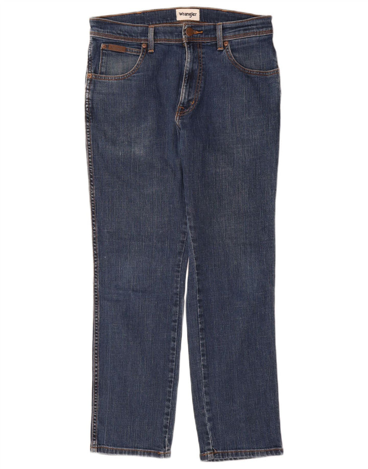 Wrangler ženske Texas Slim traperice W33 L30 plavi pamuk