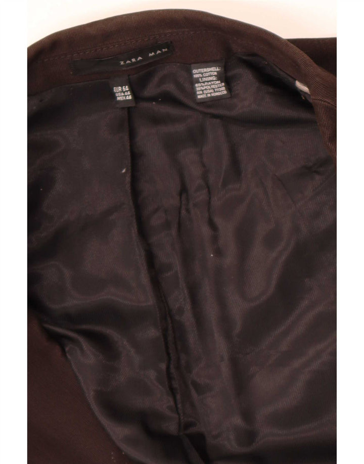 Zara muška vojna jakna s 2 gumba EU 54 XL smeđi pamuk