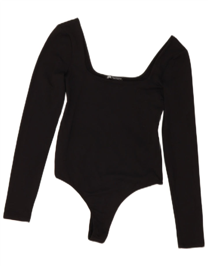 Zara ženski bodi UK 12 srednji crni poliamid