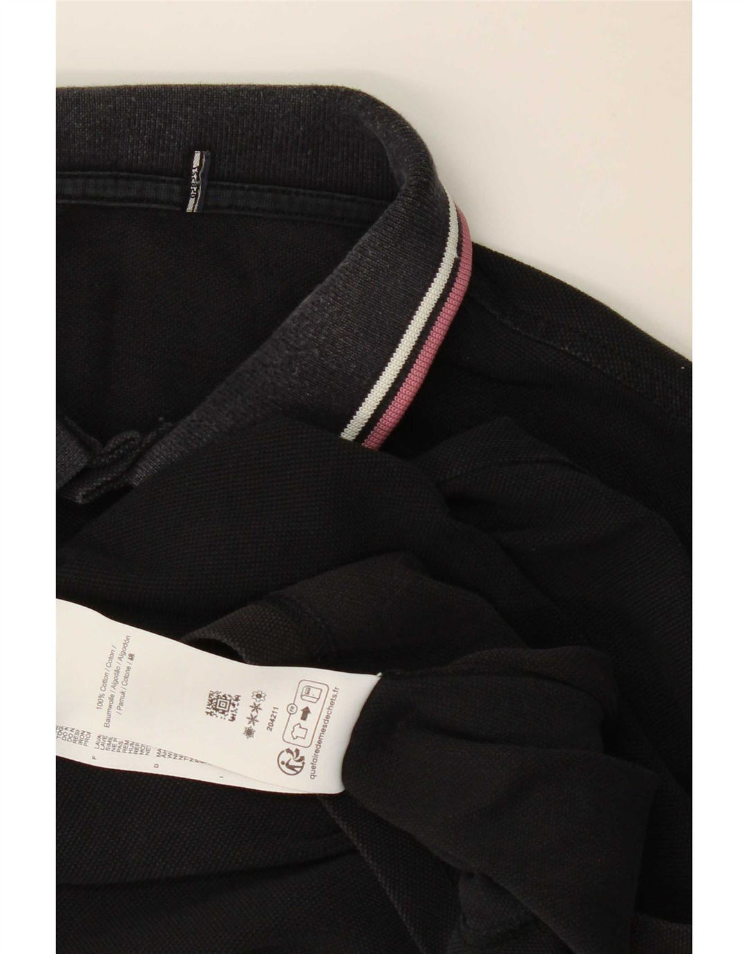 Fred Perry muška polo majica Srednje crni pamuk