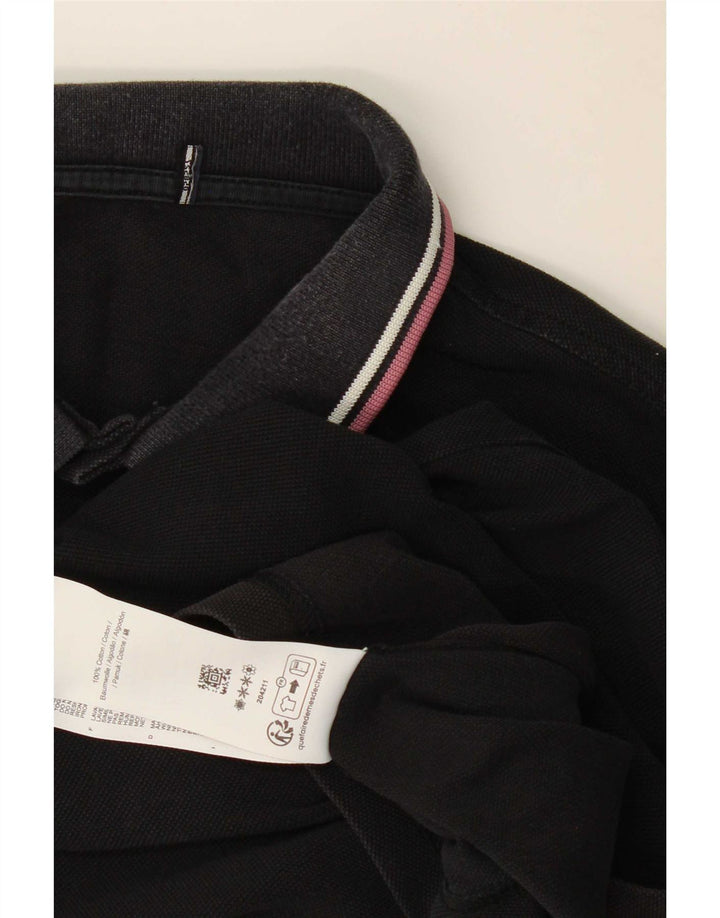 Fred Perry muška polo majica Srednje crni pamuk