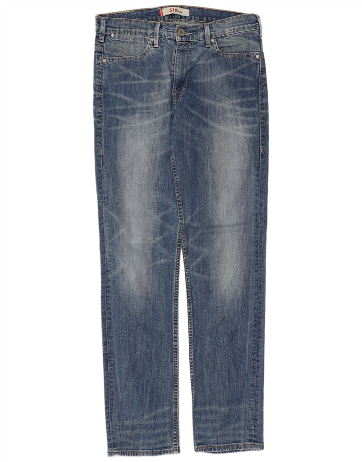 Levi's muške 519 uske traperice W33 L34 plavi pamuk