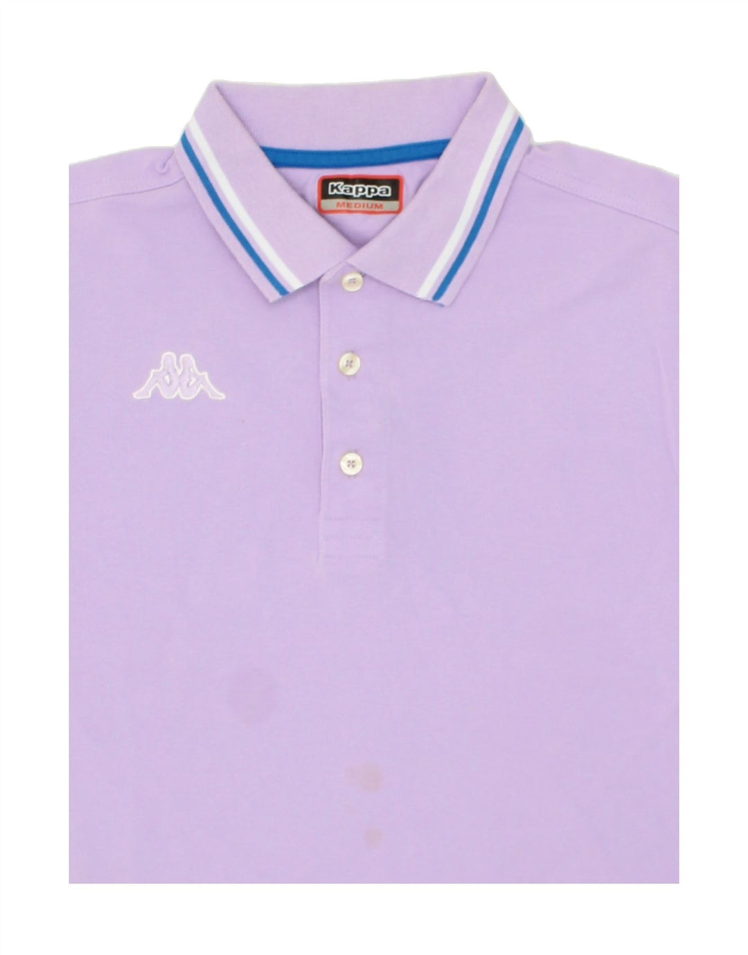KAPPA Mens Polo Shirt Medium Purple Cotton Vintage Kappa and Second-Hand Kappa from Messina Hembry 