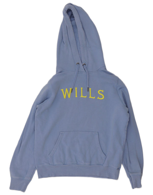 Jack Wills Ženska majica s kapuljačom s grafičkim motivima UK 12 Srednje plavi pamuk