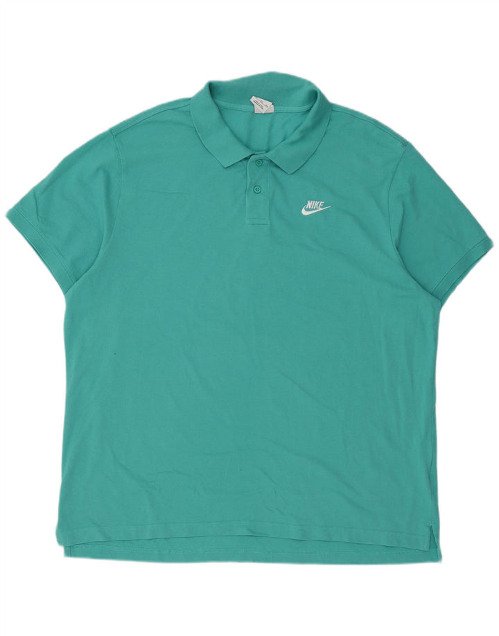 Nike muška polo majica 2XL tirkizni pamuk