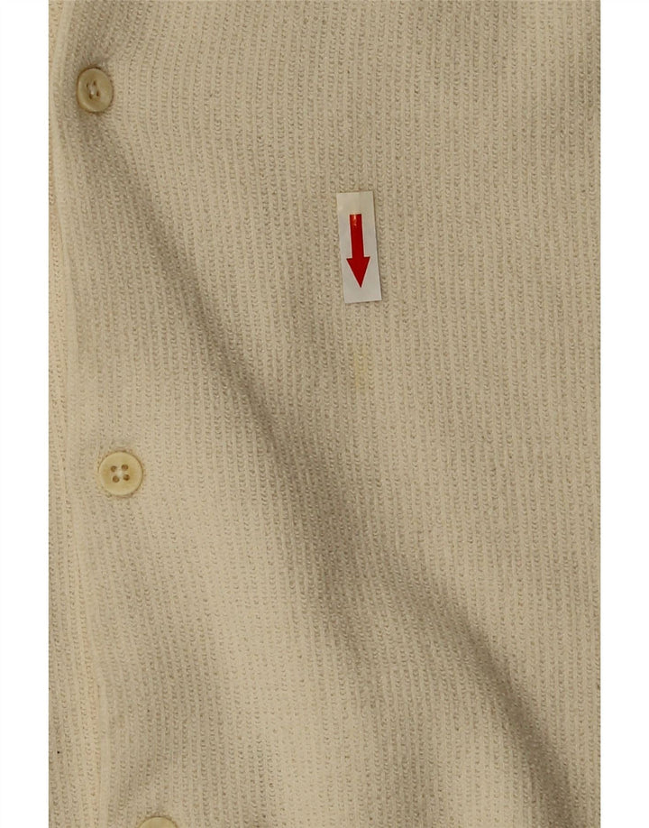 Zara muška košulja kratkih rukava Large Off White Pamuk
