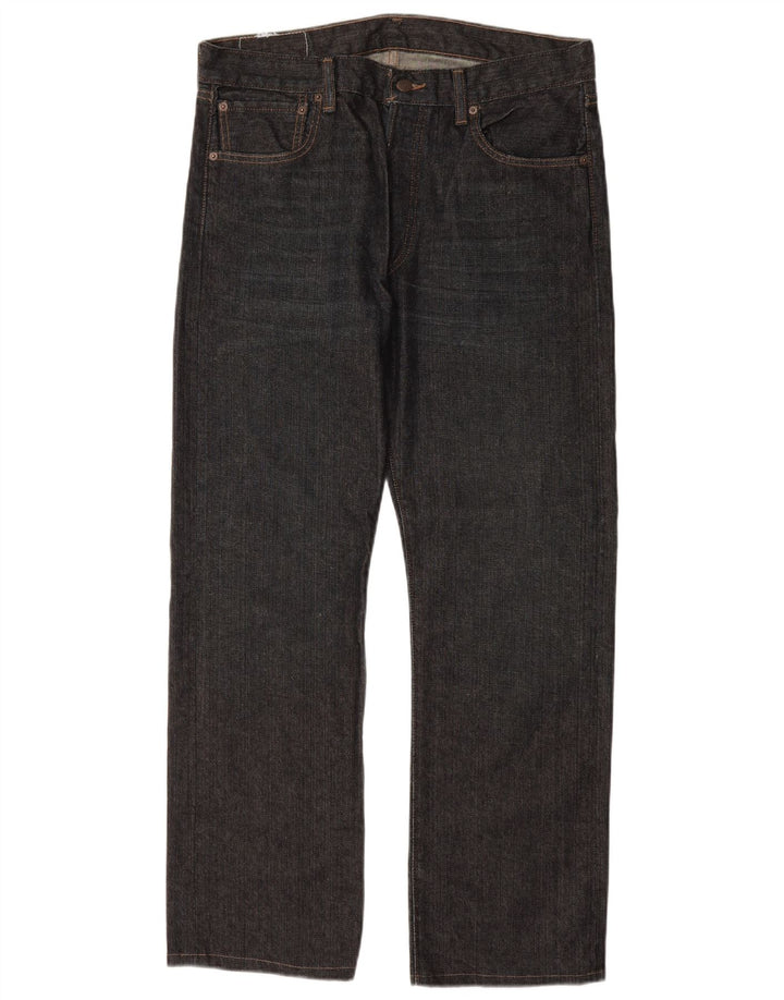 LEVI'S muške 501 ravne traperice W34 L30 tamnoplavi pamuk