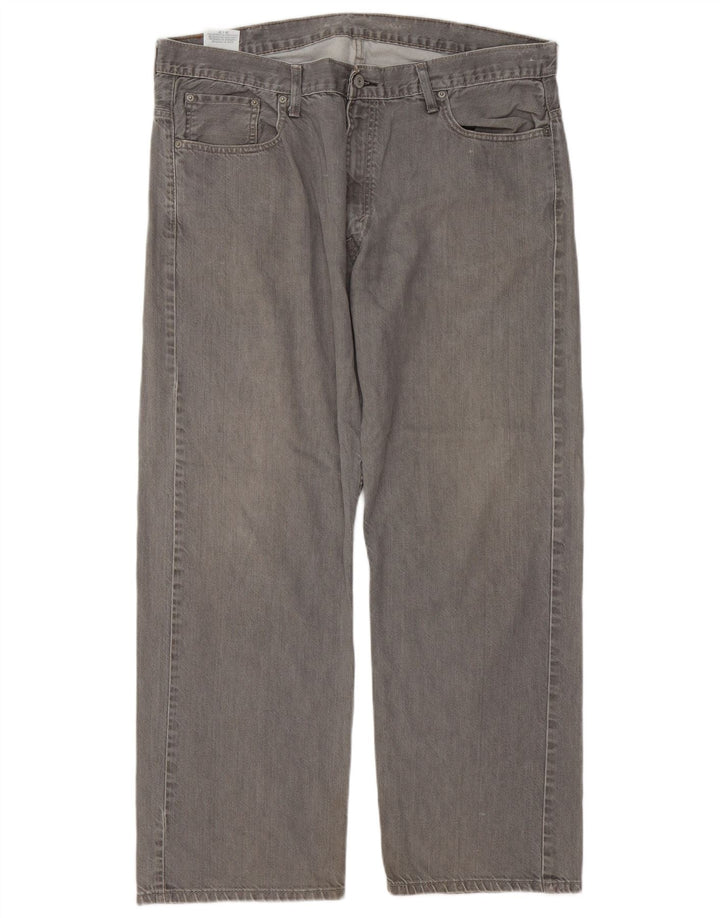 Levi's muške 569 široke traperice W38 L29 sivi pamuk