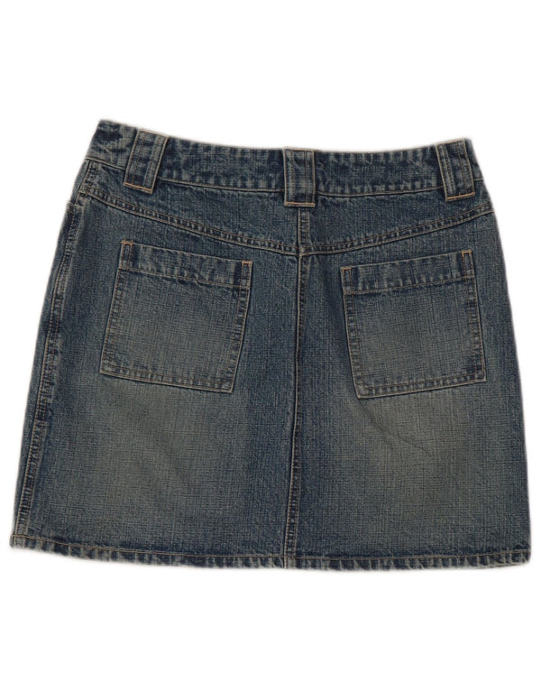 Dorothy Perkins ženska mini traper suknja UK 10 mala W28 plavi pamuk
