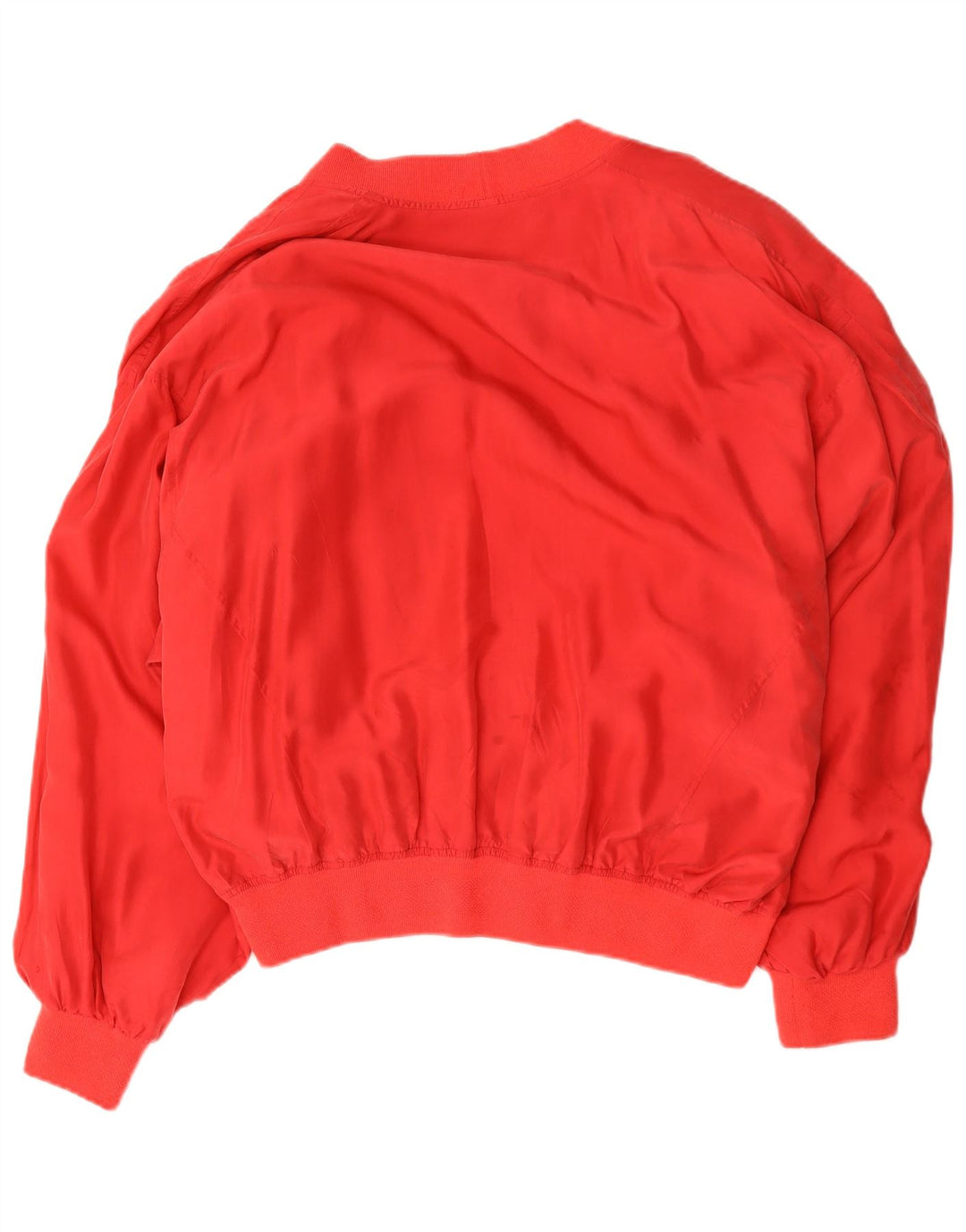 Vintage muška grafička bomber jakna UK 42 XL crvena svila