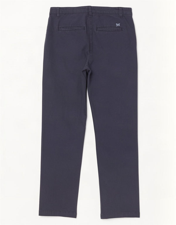 Crew Clothing Ženske ravne chino hlače UK 14 Large W34 L28 tamnoplave
