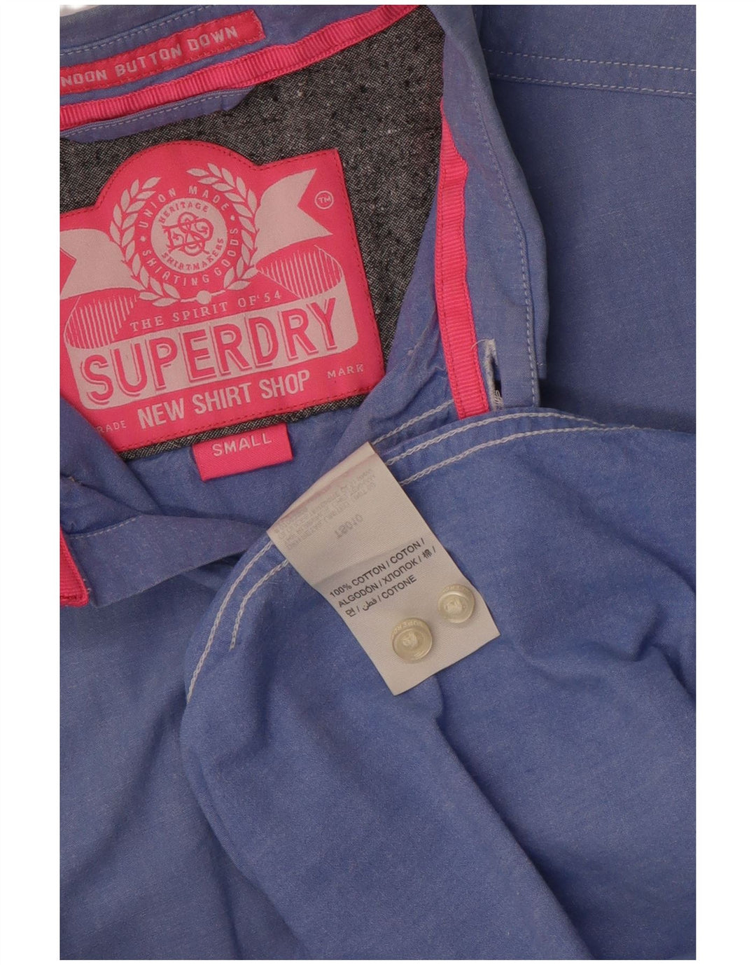 Superdry muška majica mala plava pamučna