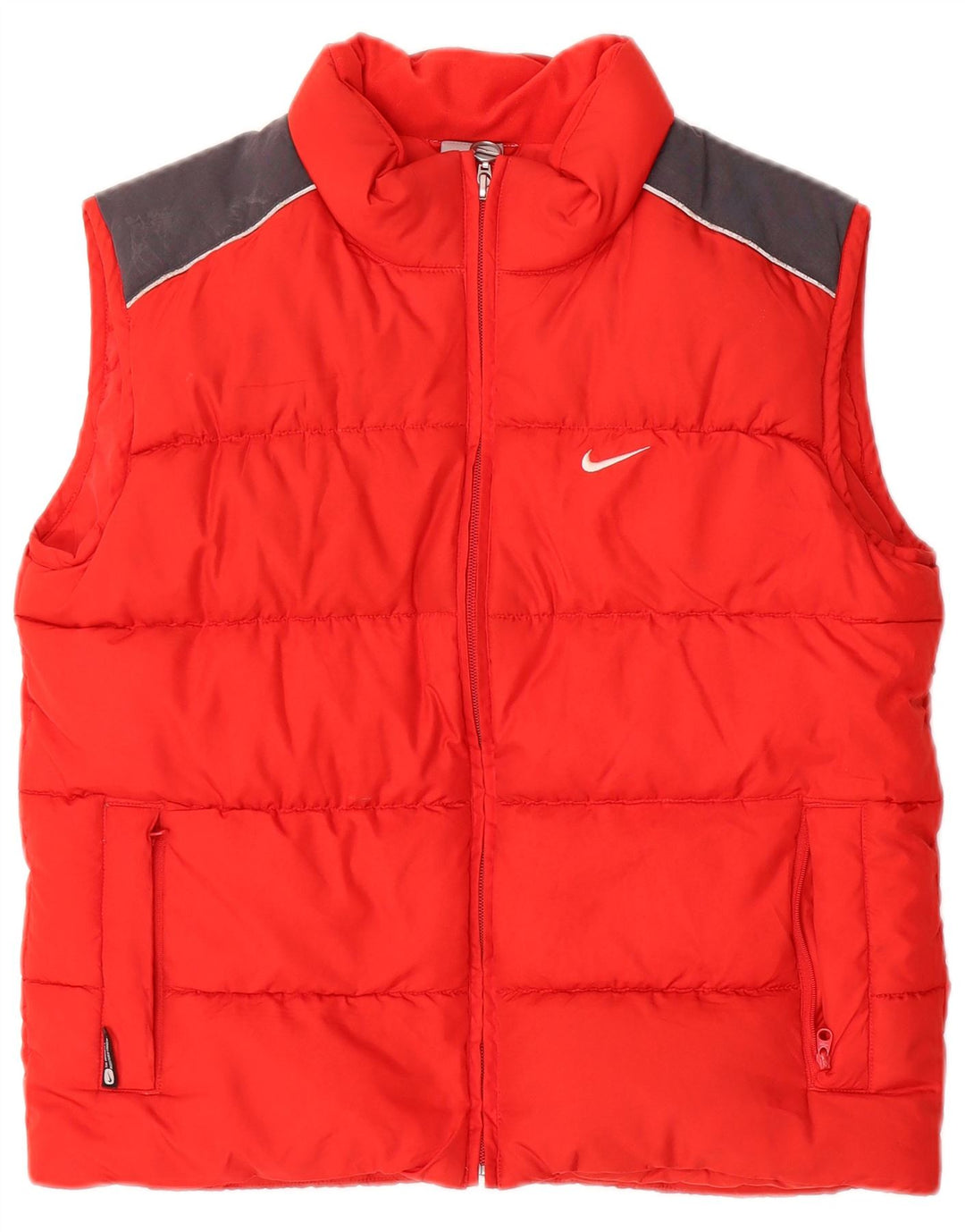 Nike Boys Graphic Padded Gilet 10-11 Years Medium Red Colourblock Poliester