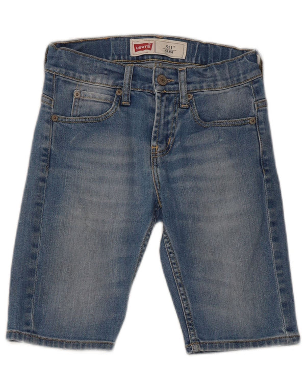 Levi's Boys 511 uske traper kratke hlače 9-10 godina W24 plavi pamuk