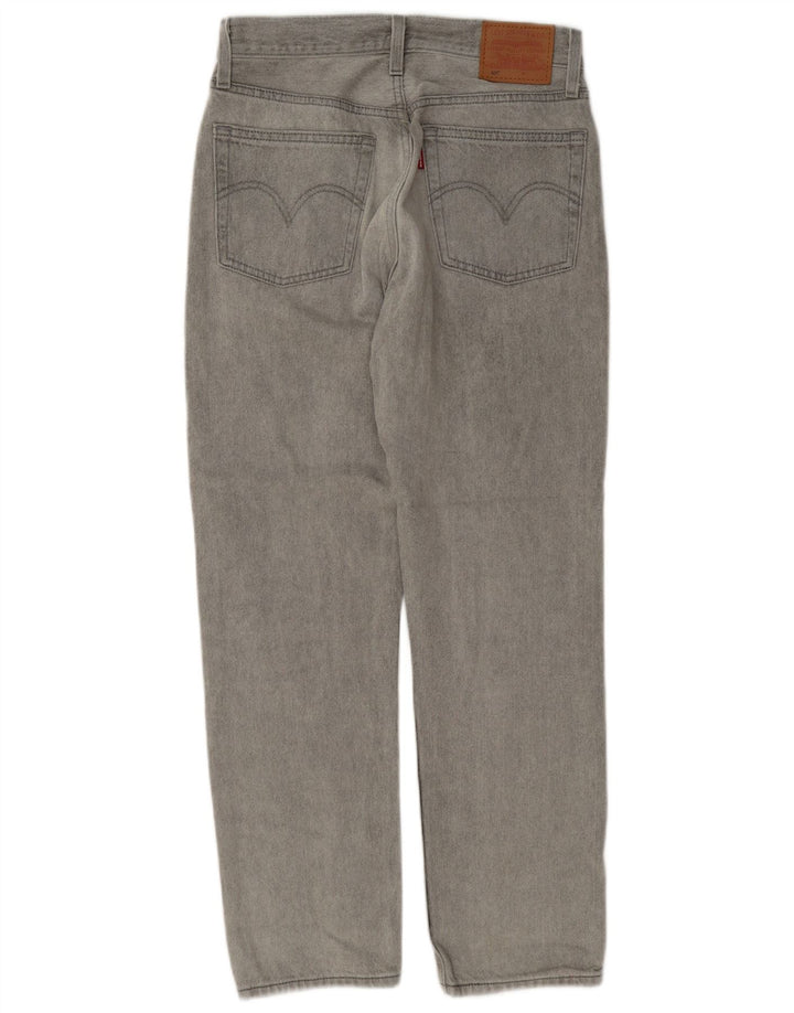 Levi's ženske 501 ravne traperice W25 L28 sivi pamuk