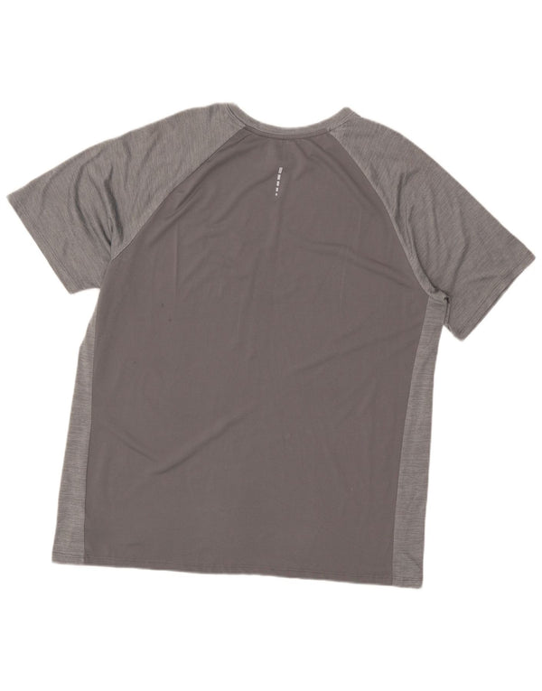 Russell Athletic Mens Training Fit T-Shirt Top UK 46/48 XL Grey Polyester