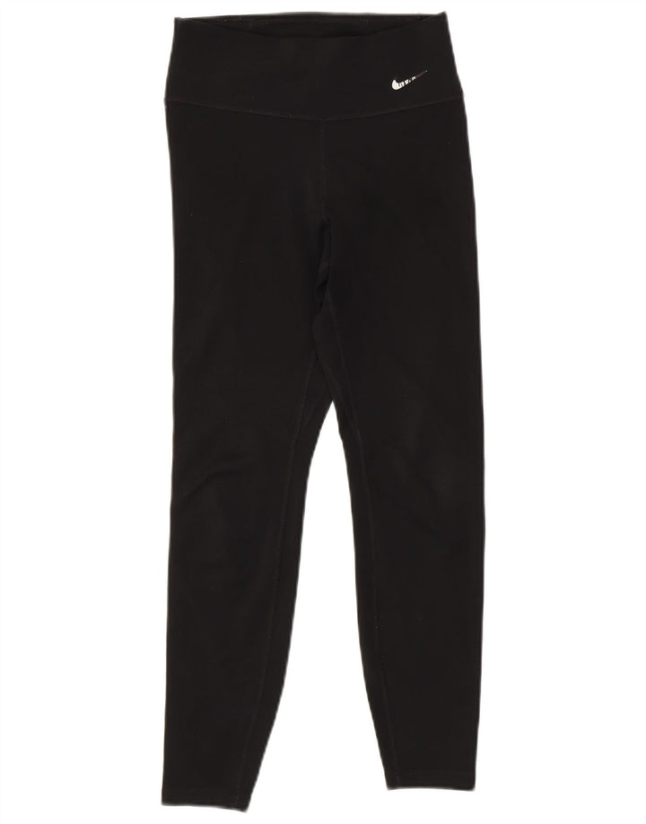 NIKE ženske Dri Fit grafičke tajice UK 6 XS crne