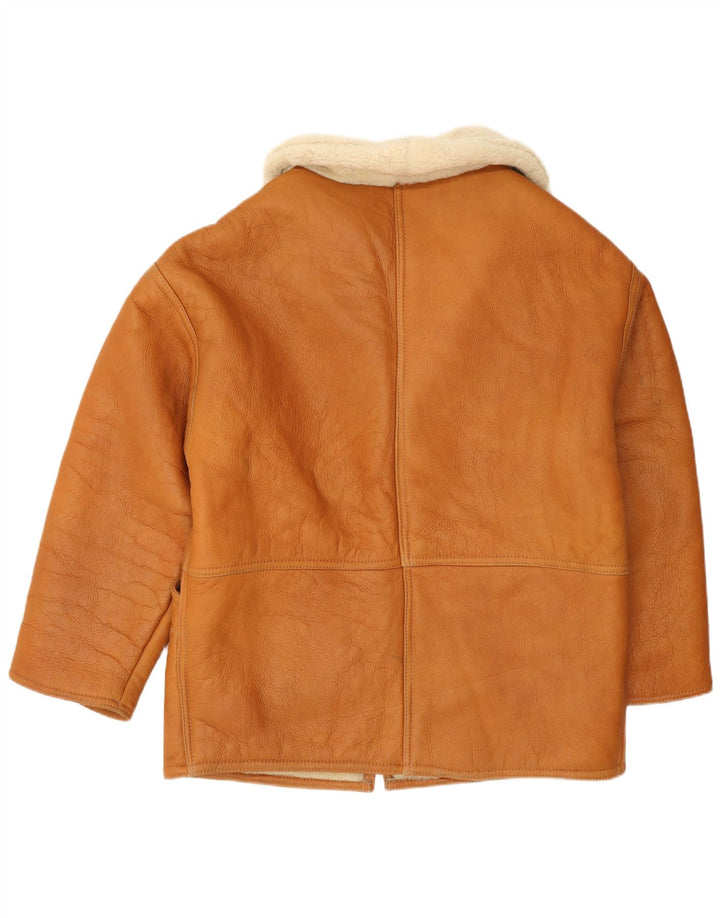 Vintage ženska jakna s ovčicama UK 18 XL Smeđe ovčice