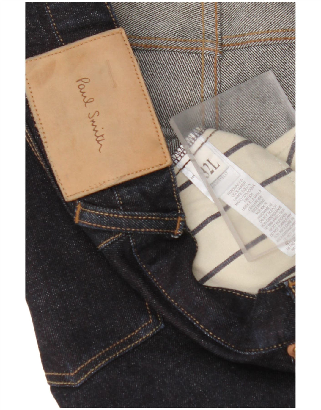 PAUL SMITH Muške ravne traperice W32 L25 tamnoplavi pamuk