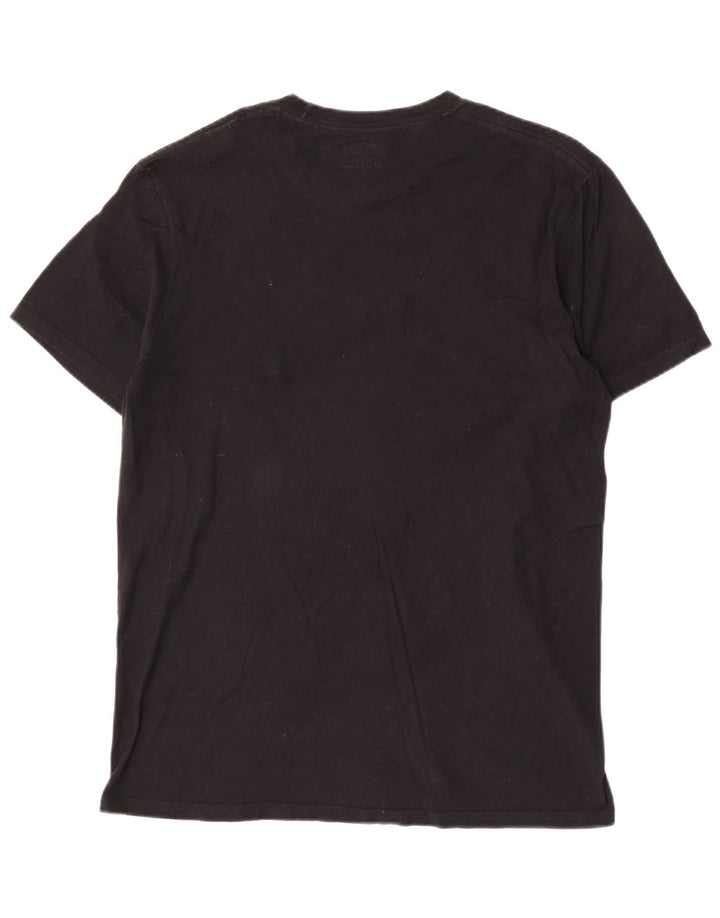 Converse Mens Regular Graphic T-Shirt Top Medium Black Cotton Music