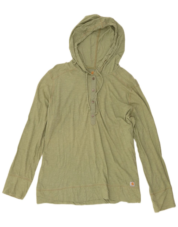 Carhartt ženska majica s kapuljačom dugih rukava US 16/18 XL zeleni pamuk