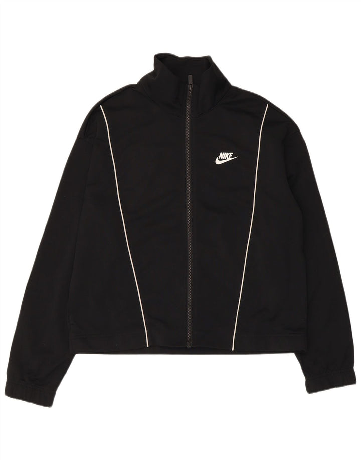 Nike ženska gornja jakna za trenirku UK 14 srednji crni poliester