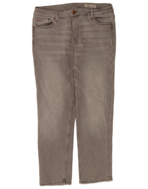 Marks & Spencer ženske ravne traperice Sienna UK 16 velike W34 L27 sive