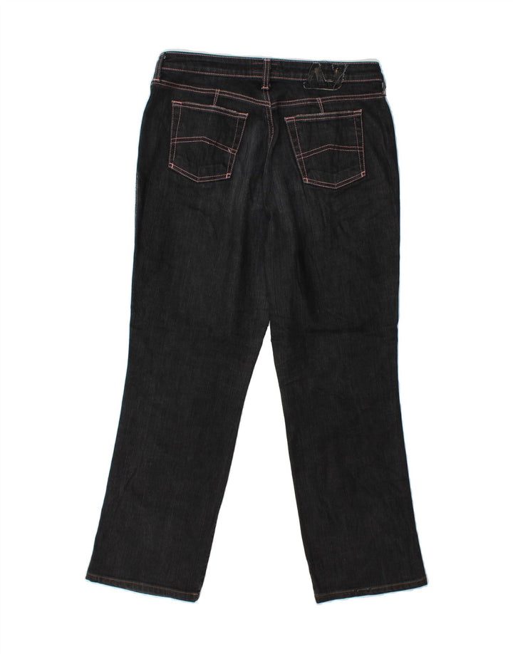 ARMANI Womens Straight Jeans W32 L27  Black Cotton Vintage Armani and Second-Hand Armani from Messina Hembry 