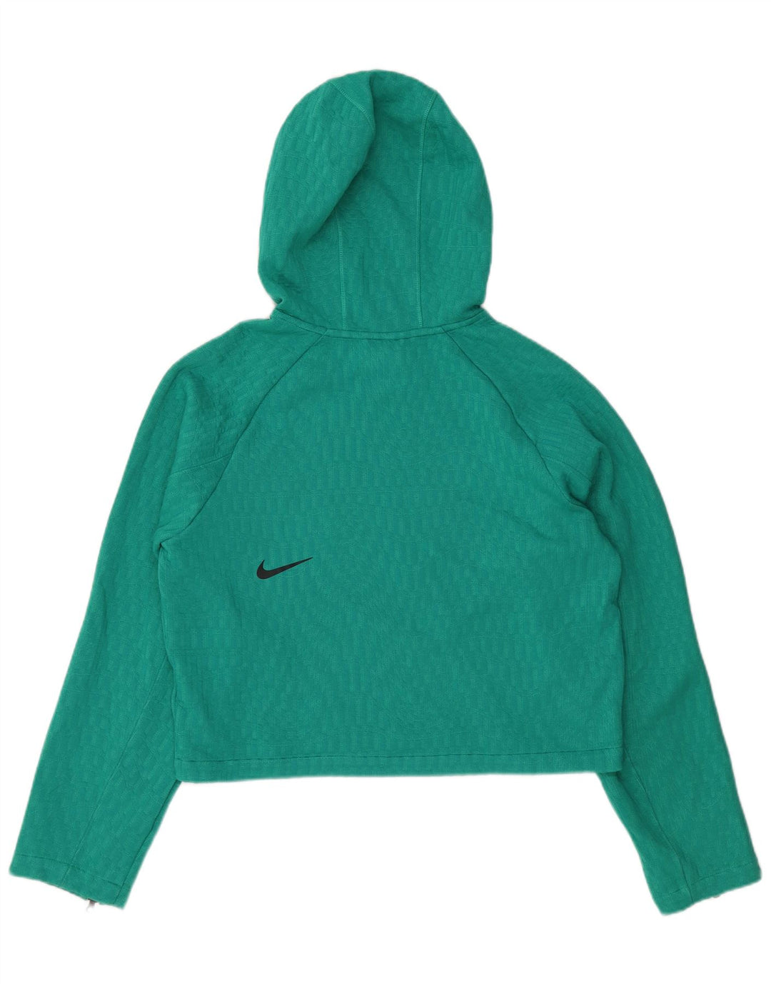 NIKE ženski kratki kratki majica s kapuljačom UK 10 Mali zeleni poliester
