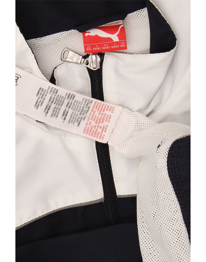 PUMA muška gornja jakna trenirke Graphic 2XL tamnoplava poliesterska boja