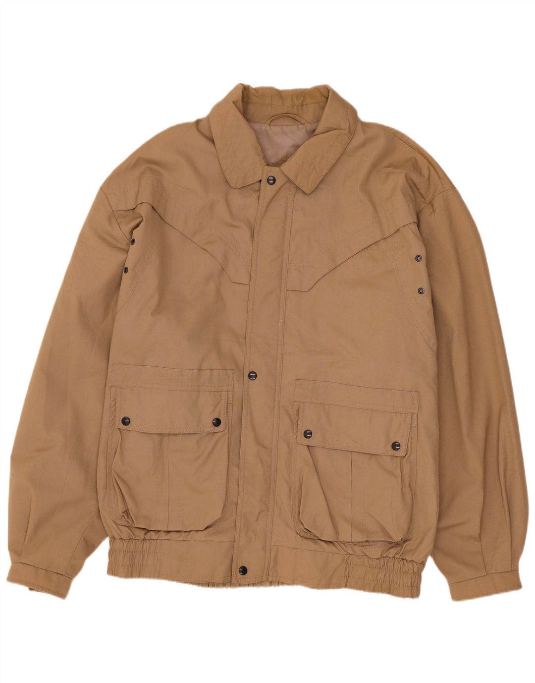 Vintage muška velika bomber jakna EU 50 veliki smeđi pamuk