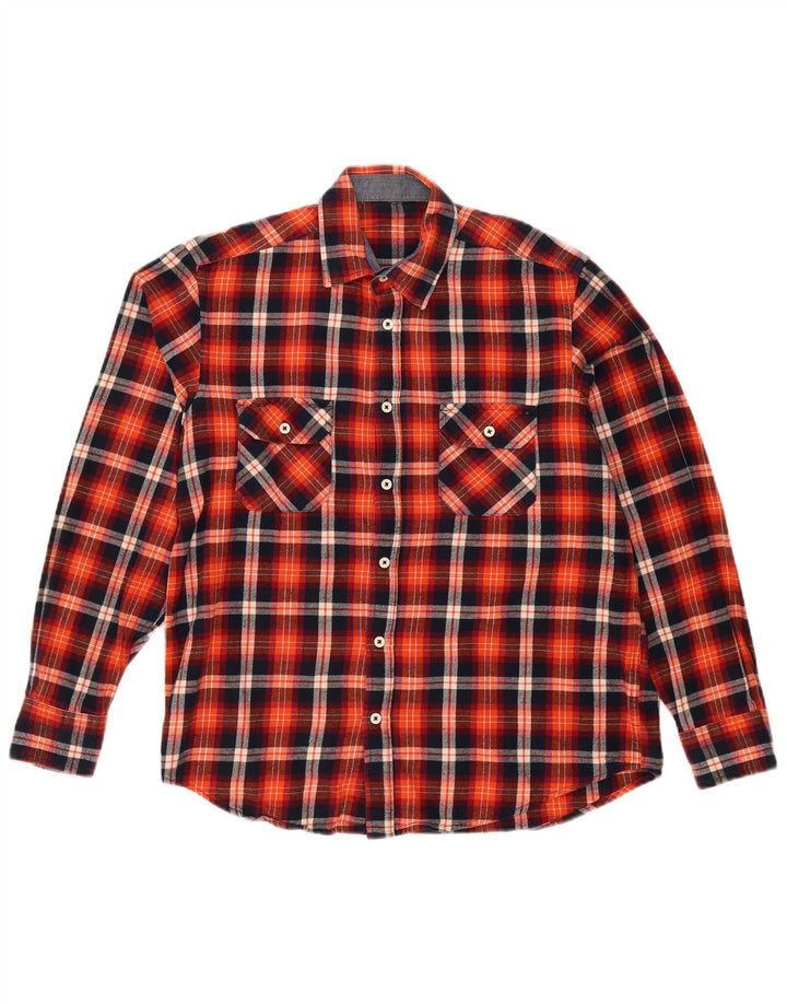 Vintage muška flanelska košulja, veliki crveni karirani