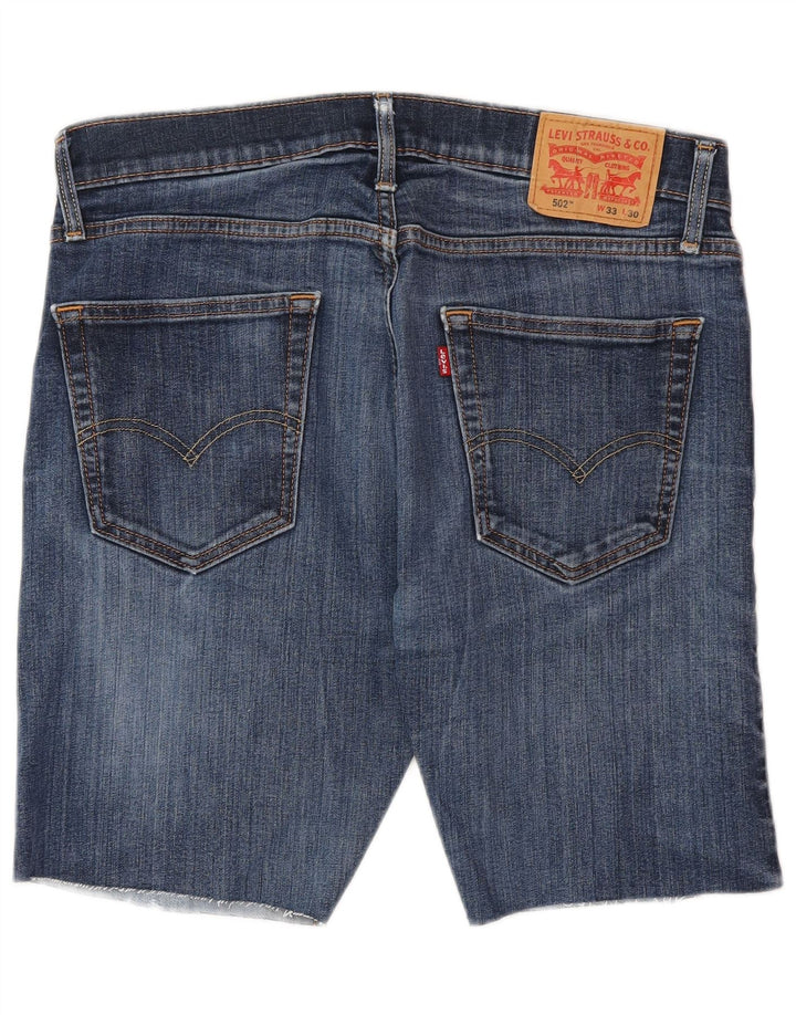 LEVI'S muške 502 traper kratke hlače W33 srednje plavi pamuk