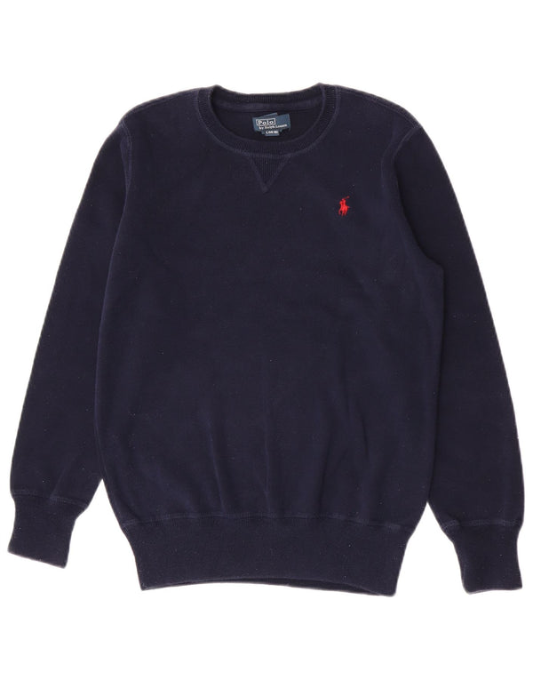 Polo Ralph Lauren majica s kratkim rukavima za dječake 14-15 godina, veliki tamnoplavi pamuk