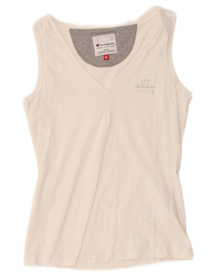 Champion Womens Heritage Classics Vest Top UK 12 Srednje bijeli pamuk