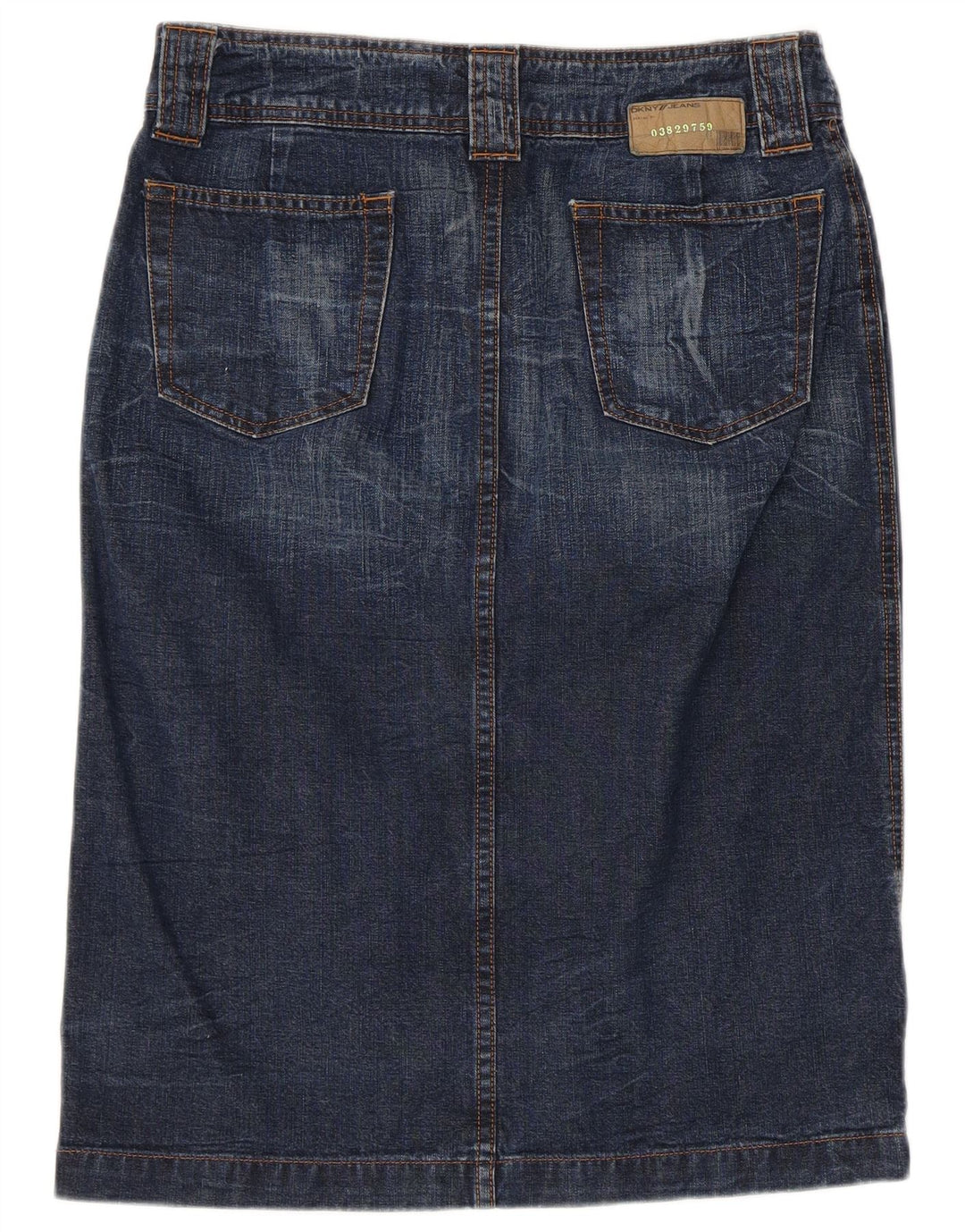 Dkny ženska traper suknja W28 srednje plavi pamuk